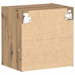 vidaXL Étagère flottante avec étagère 2 Pièces Marron 40 x 28.5 x 40 cm