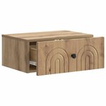 vidaXL Cabinet de chevet mural 2 pc Chêne artisanal 49 x 34 5 x 20 cm