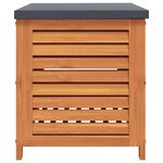 vidaXL Boîte de rangement de jardin 60x50x55 cm bois d'eucalyptus