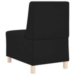 vidaXL Unité de Sofa Modulaire Sans Accoudoirs 2 Pièces Noir