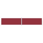 vidaXL Auvent latéral rétractable Rouge 180x1000 cm