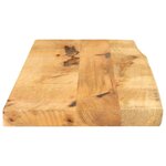 vidaXL Dessus de table 90x40x2 5 cm bord vif bois massif manguier brut