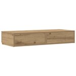 Tiroirs de lit vidaXL Artisan en chêne 100x36 5x16 5 cm en bois reconstitué