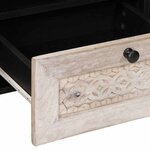 vidaXL Unites TV avec tiroir Blanc 105 x 33 x 46 cm Bois d'ingénierie