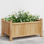 vidaXL Jardinière 50x30x25 cm bambou