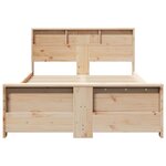 vidaXL Cadre de lit Marron 120 x 200 cm Bois massif en pin