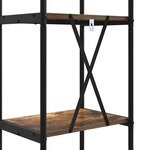 vidaXL Étagère Chêne fumé 40 x 30 x 183 cm Bois d'ingénierie