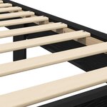 vidaXL Cadre de lit avec tête de lit Chêne noir 80 x 200 cm