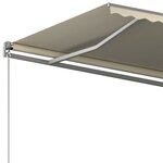 vidaXL Auvent automatique sur pied 450x300 cm Crème