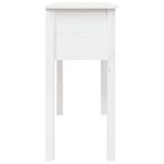 vidaXL Table console Blanc 100x35x75 cm Bois massif de pin