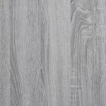 vidaXL Cadre de lit sonoma gris 200x200 cm bois d'ingénierie