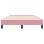 vidaXL Cadre de lit sans matelas rose 120x220 cm velours
