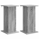 vidaXL Support de Plante 2 pièces Sonoma gris 30 5 x 30 x 60 5 cm