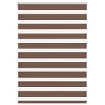 vidaXL Store zèbre marron 95x100 cm largeur du tissu 90 9 cm polyester