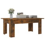 vidaXL Table basse Chêne fumé 100x60x42 cm Bois d'ingénierie