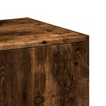vidaXL Armoire d'apothicaire chêne fumé 40x41x77 5cm bois d'ingénierie