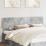 vidaXL Tête de lit Gris béton 180 cm Bois d'ingénierie