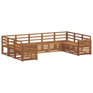 vidaXL Ensemble de canapé d'angle 9 Pièces Naturel