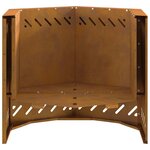 vidaXL Braise Marron 58 x 58 x 51 cm Acier résistant aux intempéries