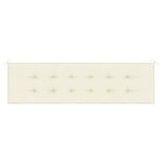 vidaXL Coussin de banc de jardin crème 180x50x3 cm tissu oxford