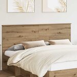 vidaXL Tête de lit Chêne artisanal 180 cm Bois d'ingénierie