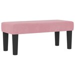 vidaXL Lit à ressorts avec matelas Rose 90 x 190 cm Velours