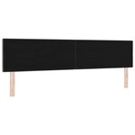 vidaXL Tête de lit avec des lumières à LED Gris 100 cm Velours