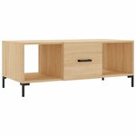 vidaXL Table basse chêne sonoma 102x50x40 cm bois d'ingénierie