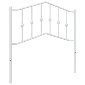 vidaXL Tête de lit métal blanc 90 cm