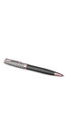 PARKER Sonnet Premium Stylo bille  métal et laque Grise or rose  Recharge noire pointe moyenne  Coffret cadeau