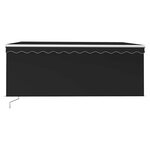 vidaXL Auvent rétractable manuel avec store 3 5x2 5 m Anthracite