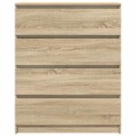 vidaXL Buffet chêne sonoma 80x35x99 cm bois d'ingénierie