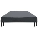 vidaXL Housse de Table Uni Noir 262 x 102 x 15 cm tissu
