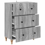 vidaXL Armoire à tiroirs Sonoma gris 66 x 34 5 x 90 cm