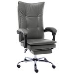 Chaise fauteuil siège de bureau informatique étude anthracite similicuir anthracite 02_0023981
