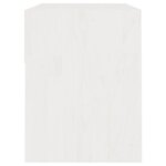 vidaXL Table de chevet Blanc 40x31x40 cm Bois de pin massif