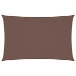 vidaXL Voile de parasol tissu oxford rectangulaire 4x7 m marron