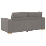 vidaXL Canapé 2 places Taupe 180x78x84 cm Tissu