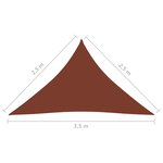 vidaXL Voile de parasol tissu oxford triangulaire 2 5x2 5x3 5 m