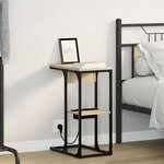 vidaXL Table de chevet Chêne Sonoma 41.5 x 26 x 60.5 cm