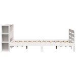 vidaXL Cadre de lit sans matelas blanc 160x200 cm bois de pin massif
