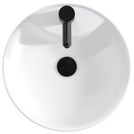 vidaXL Lavabo de salle de bains Noir Mat 40 5 x 40 5 x 15 cm métal