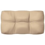 vidaXL Coussins de canapé palette 7 Pièces Beige