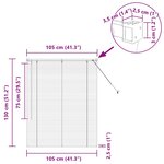 vidaXL Store de Fenêtre Gris foncé 105 x 130 cm Aluminium