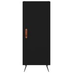 vidaXL Buffet Noir 34 5x34x90 cm Bois d'ingénierie