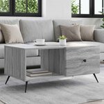 vidaXL Table basse Sonoma gris 90 x 50 x 40 cm Bois d'ingénierie