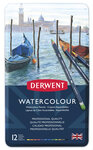 Crayon de couleur aquarellable Derwent WaterColour 12 pièces