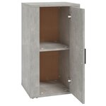 vidaXL Buffet Gris béton 40x33x70 cm Bois d'ingénierie