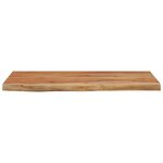 vidaXL Étagère murale rectangulaire massif acacia bordure assortie