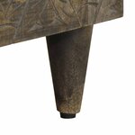 vidaXL Meuble TV gris clair 80x31 5x46 cm bois massif de manguier